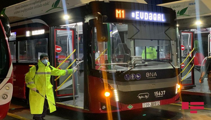 BNA: Hər gün 30 avtobus parkında dezinfeksiya işləri aparılır