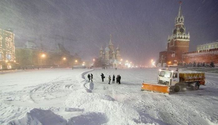 В Москве начался самый мощный снегопад за 70 лет