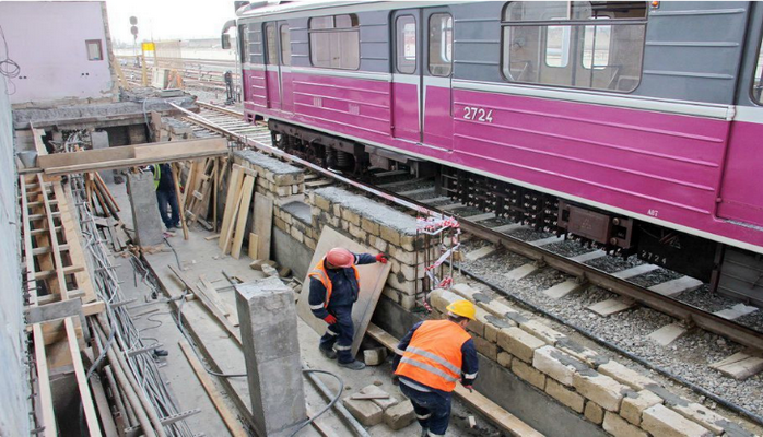 Metronun "Xocasən" deposu inşa edilir