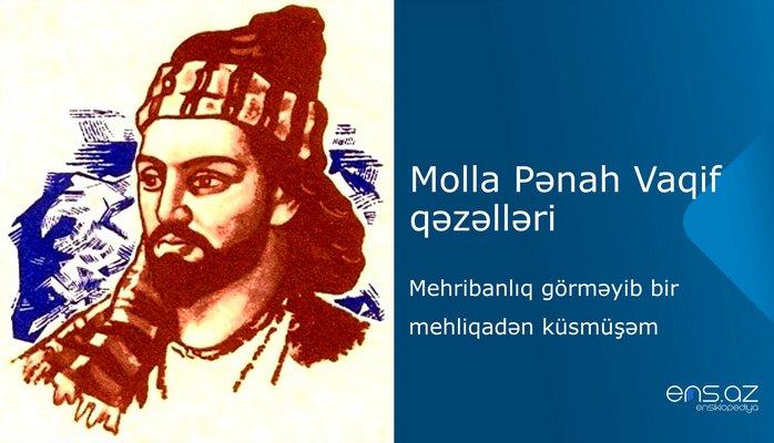 Molla Pənah Vaqif - Mehribanlıq görməyib bir mehliqadən küsmüşəm