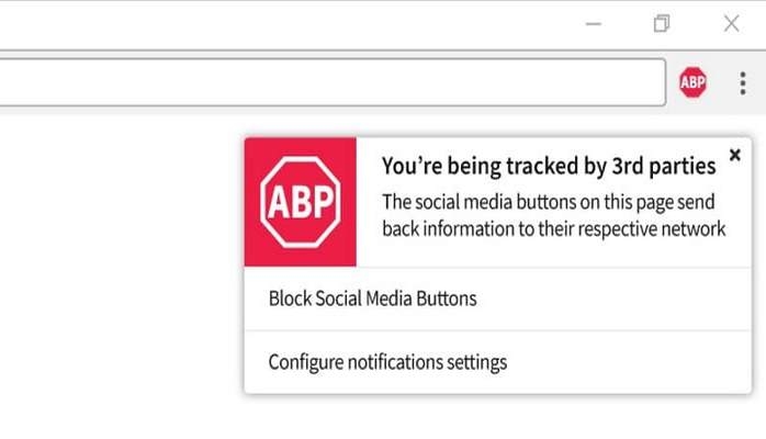 Благодаря Adblock Plus соцсети не смогут отслеживать действия пользователей