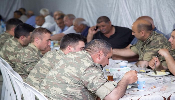 Ağdamda şəhid ailələri üçün iftar süfrəsi təşkil edilib