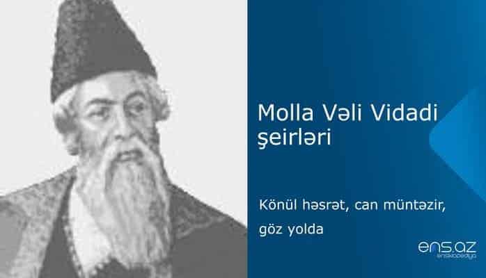 Molla Vəli Vidadi - Könül həsrət, can müntəzir, göz yоlda