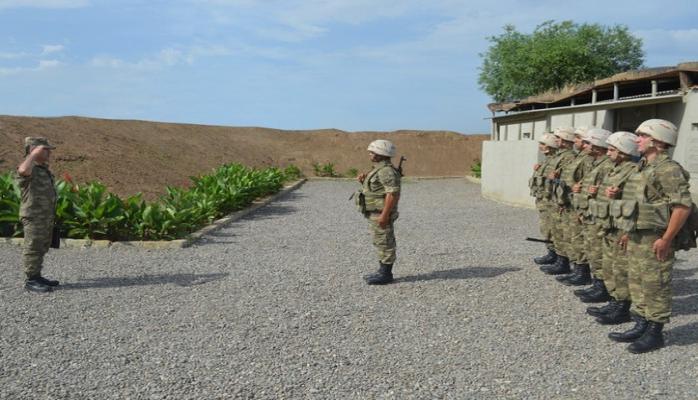 Конкурс среди дежурных смен боевых постов проведен в Азербайджанской армии - ВИДЕО