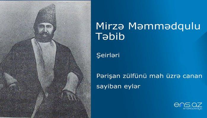 Mirzə Məmmədqulu Təbib - Pərişan zülfünü mah üzrə canan sayiban eylər