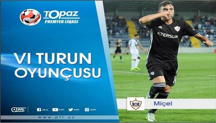 Azərbaycan Premyer Liqasında VI turun ən yaxşı oyunçusu müəyyənləşib