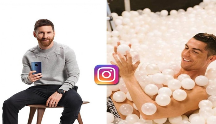 'Instagram' gəlirlərində Ronaldu Messini iki dəfədən çox üstələyir