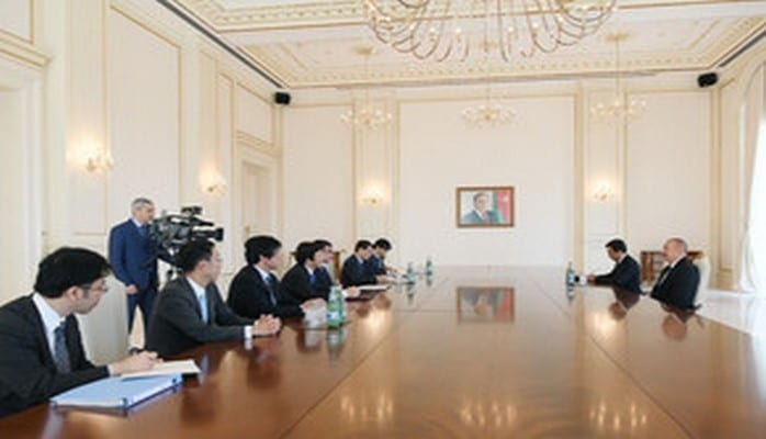 Prezident İlham Əliyev Yaponiyanın xarici işlər nazirini qəbul edib