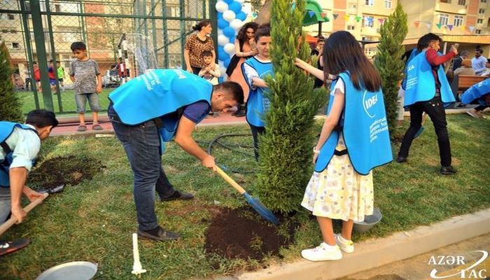 Leyla Əliyevanın təşəbbüsü ilə daha bir həyət abadlaşdırıldı