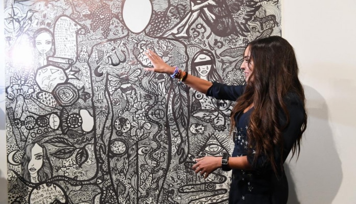 Вице-президент Фонда Гейдара Алиева Лейла Алиева приняла участие в открытии VIII Московского международного биеннале современного искусства