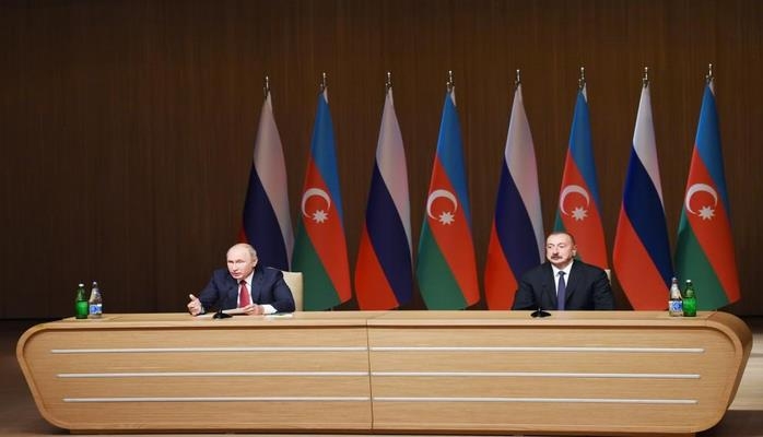 İlham Əliyev və Vladimir Putin Bakıda IX Azərbaycan-Rusiya Regionlararası Forumunun rəsmi açılış mərasimdə iştirak ediblər