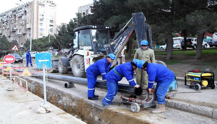 Yeni Günəşli qəsəbəsinin qaz kəmərləri əsaslı təmir edilir