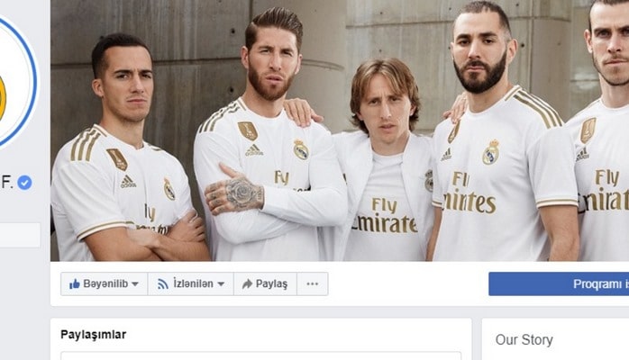 "Real Madrid" Azərbaycan bayrağını paylaşdı və bu sözləri yazdı