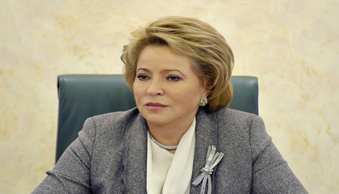 Valentina Matviyenko Birinci vitse-prezident Mehriban Əliyevanı təbrik edib