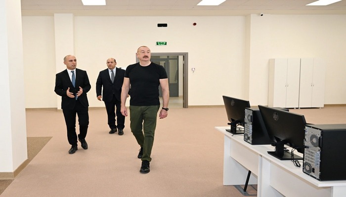 Ağdam şəhər 1 nömrəli tam orta məktəbin binasının açılışı olub