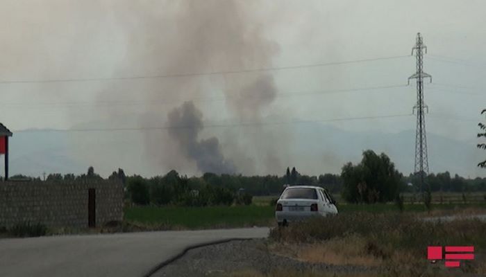 Армяне учинили пожар на оккупированных азербайджанских землях