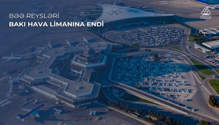 BƏƏ-yə uçan reyslər Bakı hava limanına yönləndirilib
