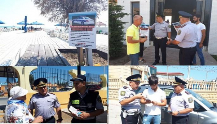 Дорожная полиция Баку проводит просветительские акции на пляжах