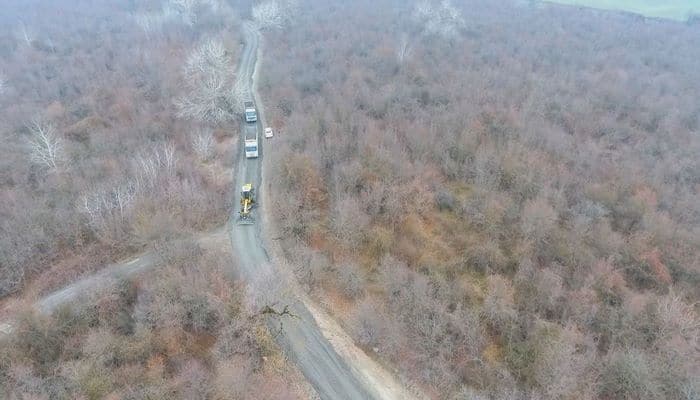 В Габале началась реконструкция автомобильной дороги