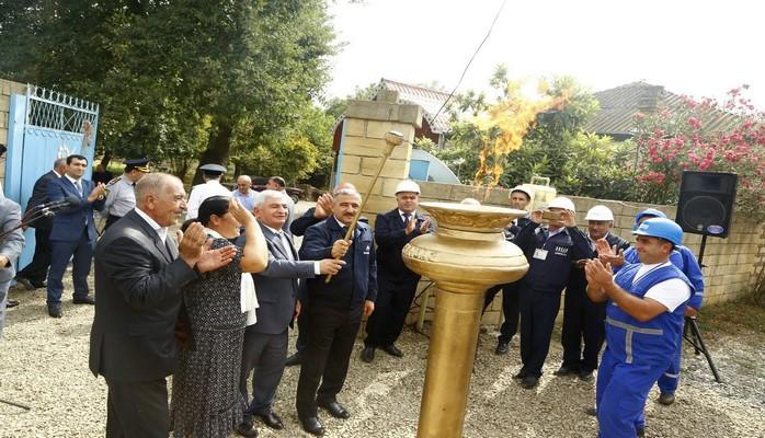 Ağcabədinin Bilağan kəndinə təbii qaz verilib