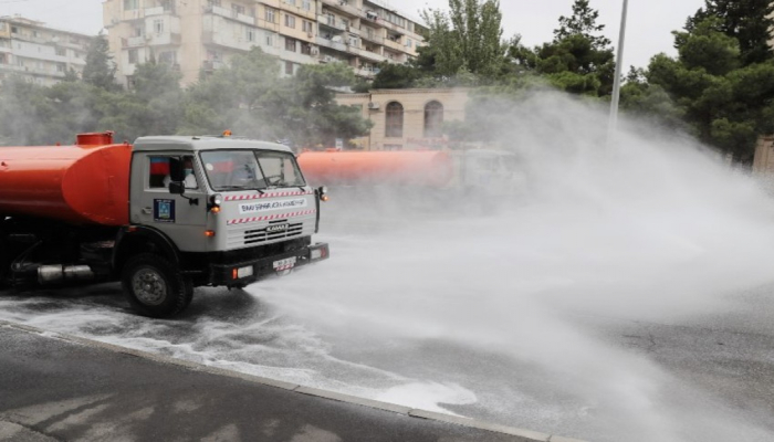 Bakıda 551 küçə dezinfeksiya edildi