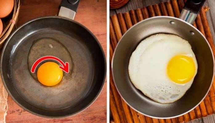 Yumurta bişirərkən tavaya niyə su əlavə edilir?