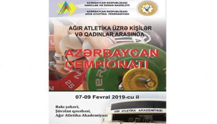 Ağır atletika üzrə Azərbaycan çempionatı keçiriləcək