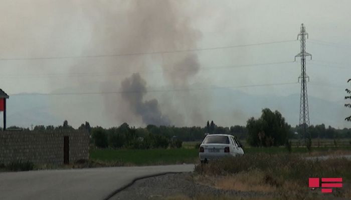 Ermənilər işğal altındakı Azərbaycan torpaqlarında yanğın törədiblər