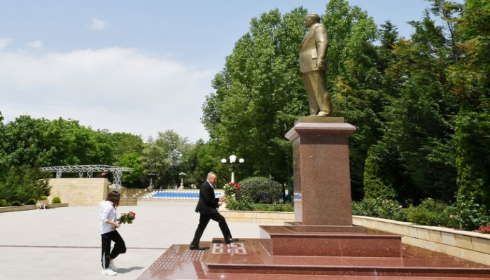 Prezident İlham Əliyev Şamaxı rayonuna səfər edib