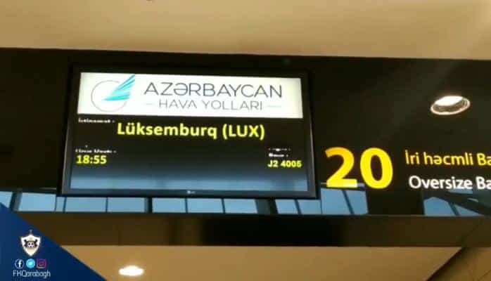 “Qarabağ” Lüksemburqa belə getdi