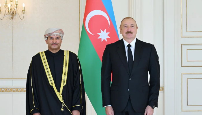 İlham Əliyev Omanın Azərbaycanda yeni təyin olunmuş səfirinin etimadnaməsini qəbul edib