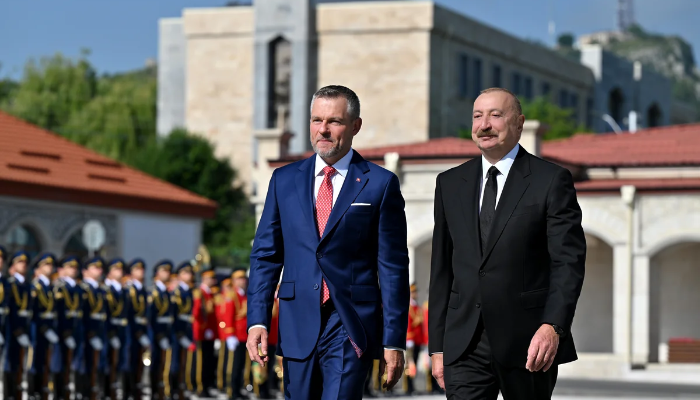 İlham Əliyev Şuşada Peter Pelleqrinini qarşıladı