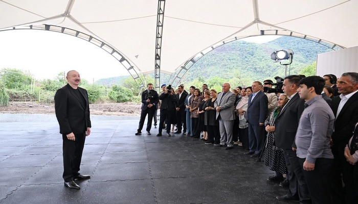 İlham Əliyev Xocalının Badara, Daşbulaq, Seyidbəyli və Şuşakənd kəndlərinin sakinləri ilə görüşüb