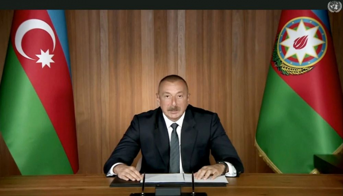 Президент Ильхам Алиев: Невыполнение резолюций Совета Безопасности подрывает авторитет ООН
