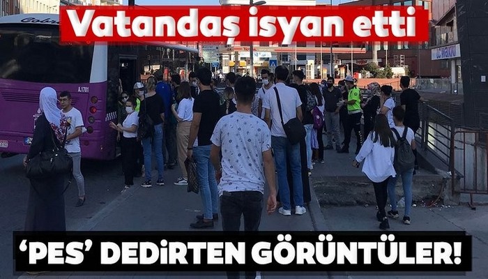 İstanbul'da tıka basa dolu otobüsler pes dedirtti