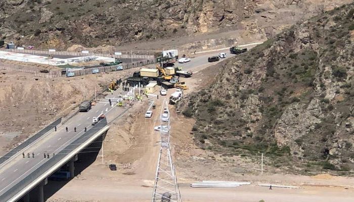 Laçın yolunun girişində keçid məntəqəsi quruldu - Təcili