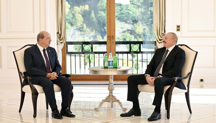 Prezident Ersin Tatarla görüşdü - Fotolar