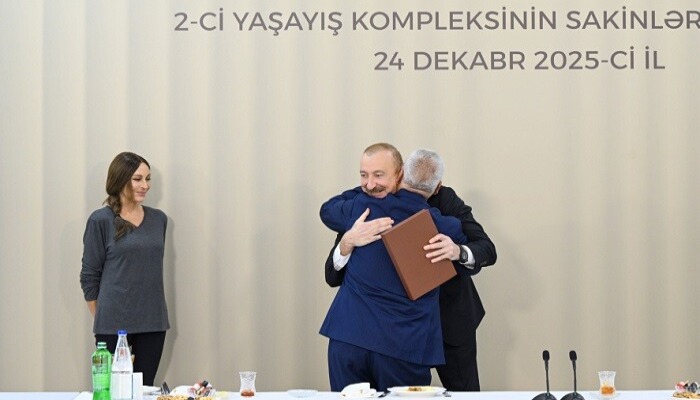 Prezident və xanımı Ağdamda sakinlərlə görüşdülər