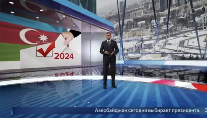 Rusiyanın “Birinci kanal” televiziyası səsvermənin gedişini işıqlandırıb