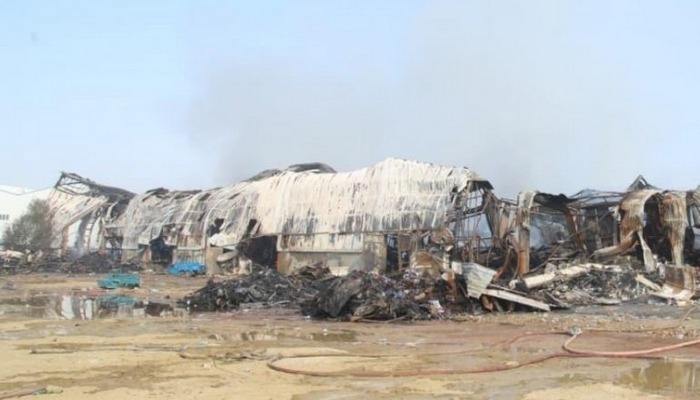 “Sədərək” ticarət mərkəzindəki yanğın məhdudlaşdırılıb